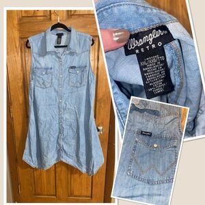 Wrangler Retro Light Blue Denim Dress